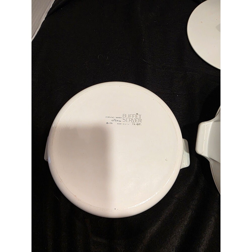 corning ware vintage B-1 3/4 QT And B-10-B‎ 10" Skillet With Lids - Picture 16 of 16